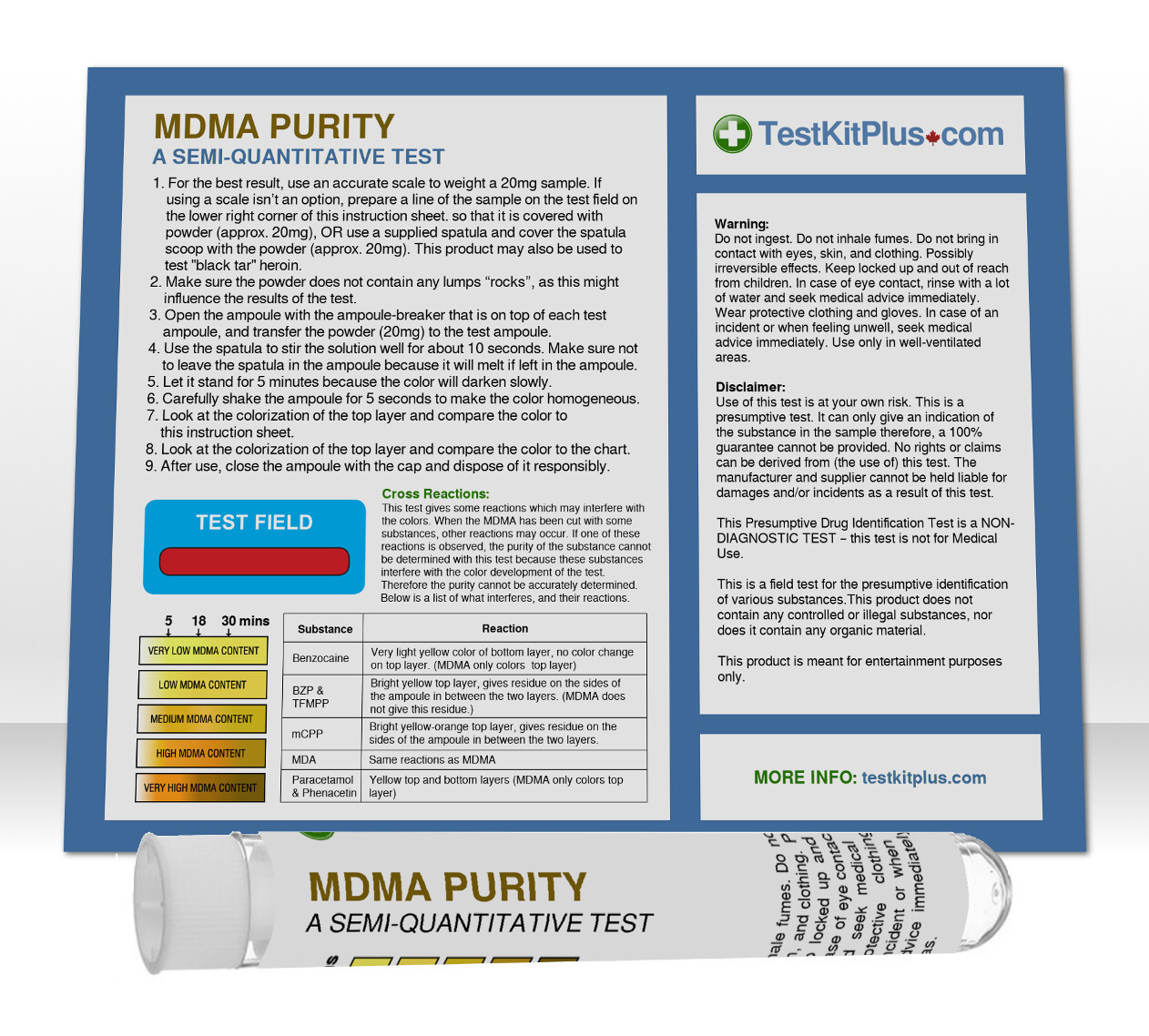 TKP MDMA Purity Test Kit